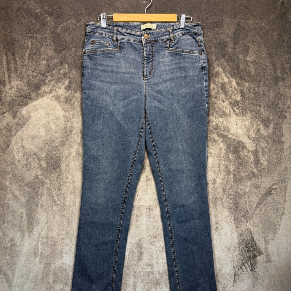 J.Jill Smooth Fit Straight Leg Womens Blue Straight Size 12 Denim Jeans